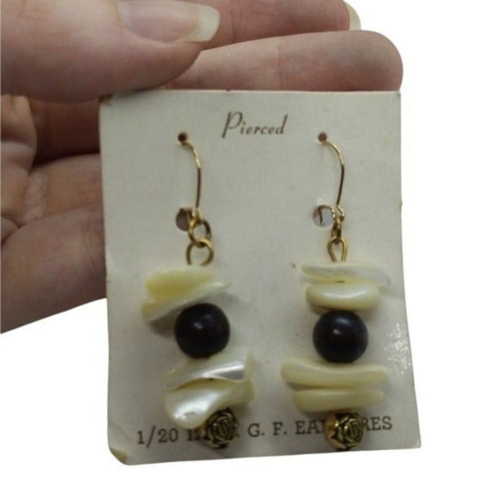 3/$20 Elegant gold filled natural stone earrings‎